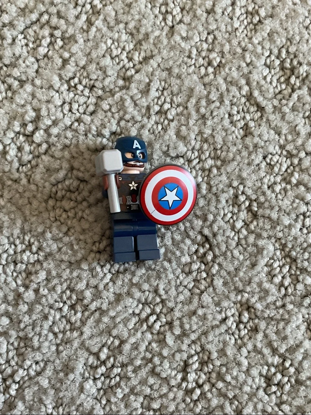 Lego Red White Blue Captain America Shield